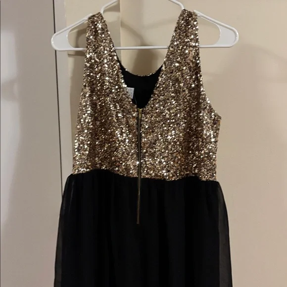 Pinky Gold and black womens dress - NYE! - Picture 2 of 6